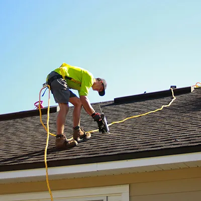 Roof installation project